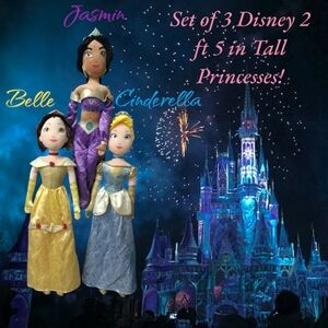 Disney Princess Plush Dolls 2.5Ft Tall
